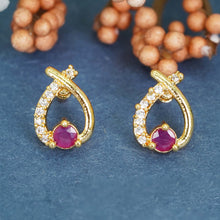 Classy Gold-Plated AD Diamond Earrings For Women