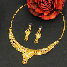 Beautiful and Stylish Handmade Work Brass Gold Plated Jewellery Set For Women and Girls