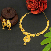 Stylish and Trendy Designer Gold Plated Brass Jewellery Set For Women and Girls