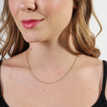 Brass Necklace with 22K Gold Plating