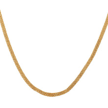 22K Gold-Plated Rope Design Chain Necklace Lightweight, and Skin-Friendly