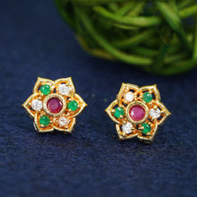 Gold-Plated Glamour AD Diamond Earrings For Women and Girls