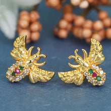 Gold-Plated Delight AD Diamond Earrings