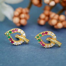 Golden Glamour AD Diamond Studs