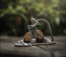 Stylish Hanumanji with Gada Silver Pendant Chain