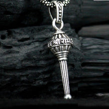 Silver Chain with Gada Pendant for Men