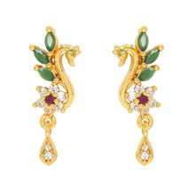 Stunning AD Diamond Gold-Plated Studs