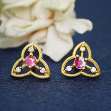 Fashion AD Diamond Studs - Gold Plated