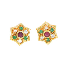 Gold-Plated Glamour AD Diamond Earrings For Women and Girls