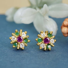 Stunning AD Diamond Studs - Gold Plated