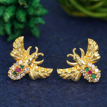 Gold-Plated Delight AD Diamond Earrings