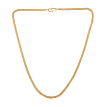 22K Gold-Plated Rope Design Chain Necklace Lightweight, and Skin-Friendly