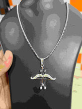 Ram Dhanush Silver Pendant Chain for Men