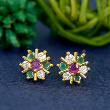 Stunning AD Diamond Studs - Gold Plated