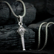 Silver Chain with Gada Pendant for Men