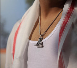 Hanuman Silver-Plated Chain with Locket