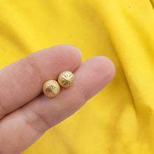 Brass 22K Gold Plated Stud Earrings for Women and Girls