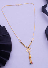 Heart Shape Brass Daily Wear Gold Plated Mangalsutra For Women and Girls