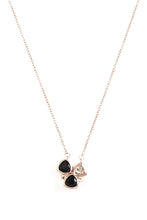 Fashionable Rose Gold Necklace with Magnetic Pendant For Women and Girls