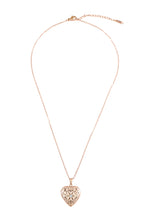 Rose Gold Heart Shape Necklace Chain For Women and Girls