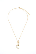 Trending Moon & Star Shape Pendant With Gold-Plated Chain for Women & Girls