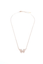 Rose Gold Charming Diamond Butterfly Necklace For Women & Girls