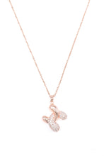 Charm in Rose: Zirconia Chain Pendent For Women and Girls