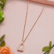 Rose Gold Locket Pendent Chain For Women and Girls By Ramdev Art Fashion Jewellery