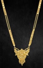 Traditional Long Brass Mangalsutra with 22K Gold Plating