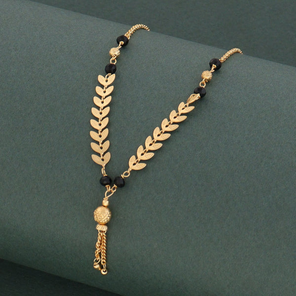 Brass Mangalsutra with 22K Gold Plating for Women and Girls