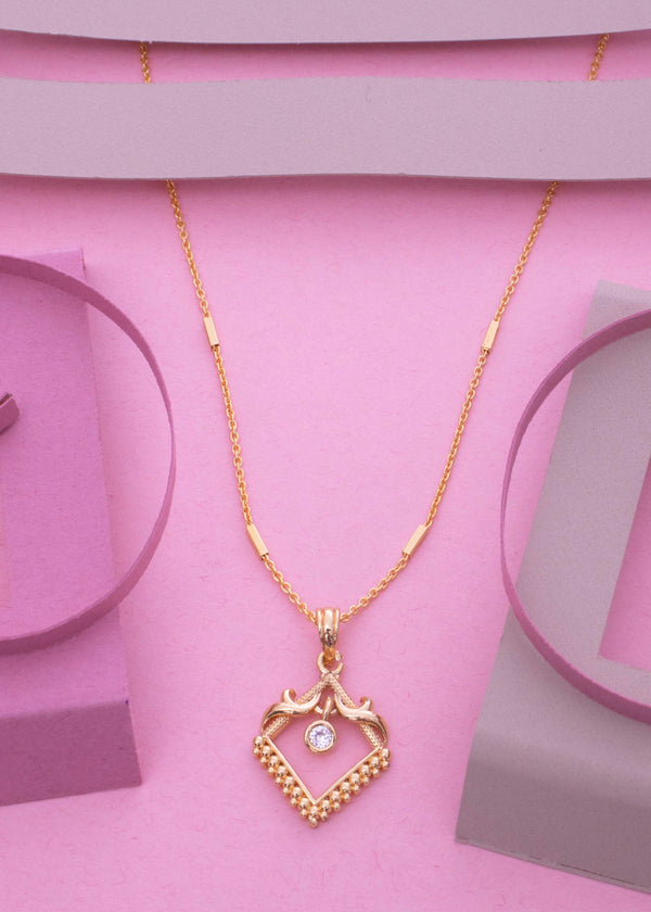 Designer Two Line Gold Plated Mangalsutra Chain For Women and Girls