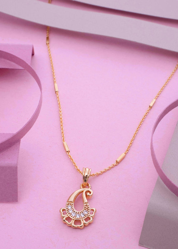 Designer Two Line Gold Plated Mangalsutra Chain For Women and Girls