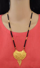 Daily Wear Handcrafted Mangalsutra with 28-Inch Black & Gold Beads