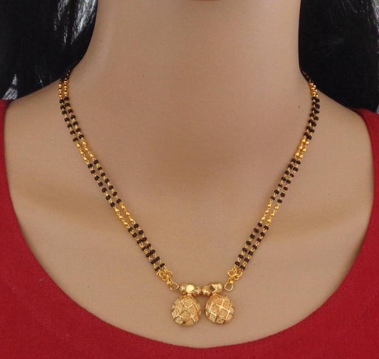 Daily Wear Traditional Vati Pendent Gold Plated Mangalsutra For Women and Girls