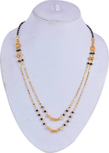 Designer and Stylish Crystal Gold Plated Necklace Mangalsutra For Women and Girls