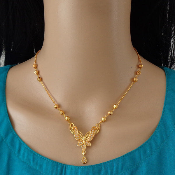 Stunning Brass Mangalsutra with 22K Gold Plating for All Occasions