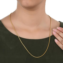 Brass Necklace with 22K Gold Plating