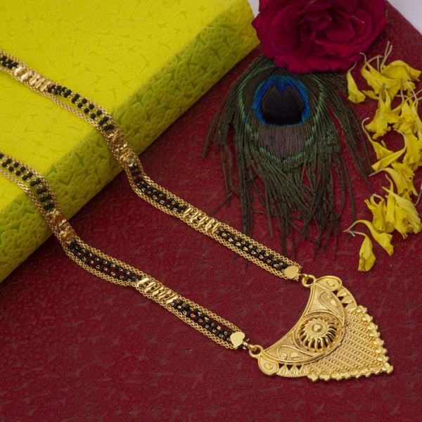 Traditional Long Gold Plated Mangalsutra For Women and Girls