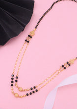 Designer Two Line Gold Plated Mangalsutra Chain For Women and Girls