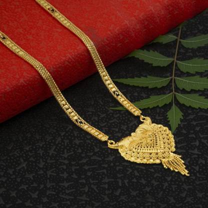 Traditional and Stylish Gold Plated Brass Long Mangalsutra For Women and Girls