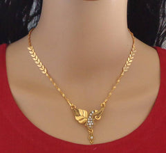 Stylish Brass Daily Wear Gold Plated Mangalsutra For Women and Girls