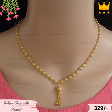 Golden Bead Studs Designer Mangalsutra Necklace for Women and Girls