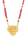 Designer Red and Black Crystal Handmade Long Mangalsutra For Women and Girls